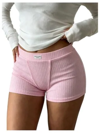 Mini Knit Shorts, Pink (Medium)