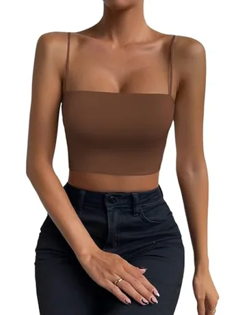 Sleeveless Cami, Brown