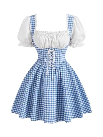 Lace Dress, Blue