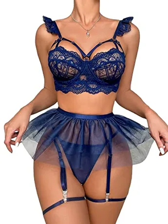 Lace Lingerie, Navy