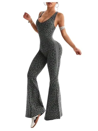 Leopard Jumpsuit, Black