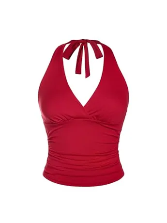 Leopard Cami, Red
