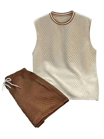 Outfit Set, Khaki (sleeveless)