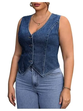 Plus Size Denim Jacket