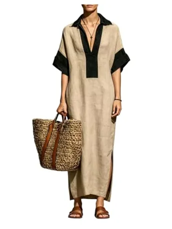 Dress, Khaki