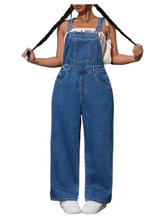 Plus Size Denim Jumpsuit (4X-Large Plus)