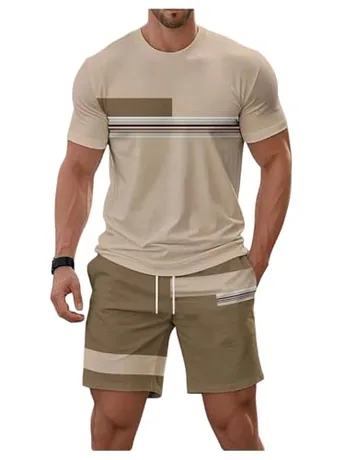 Graphic Outfit Set, Khaki