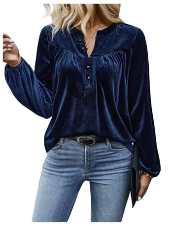 Velvet Shirt, Blue