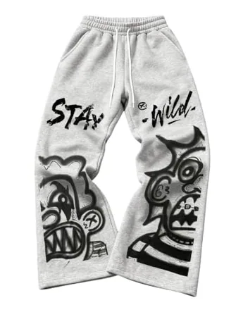 Graphic Leggings, Grey