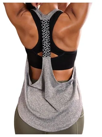 Sleeveless Tank Top, Grey