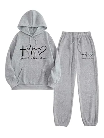 Graphic Outfit Set, Grey (Large)