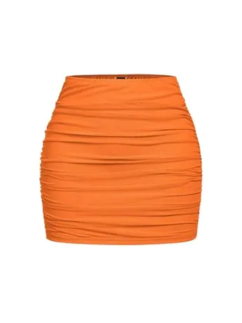 Mini Mesh Skirt, Orange (Large)