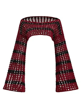 Knit Crop Top, Red (Medium)