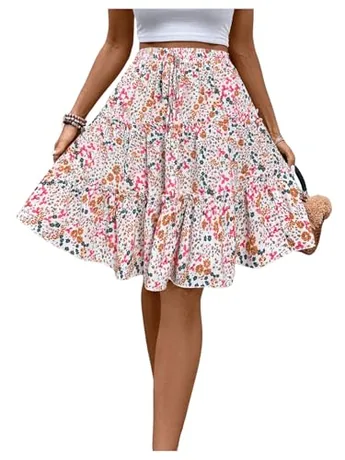 Floral Skirt, Multicolour (Medium)