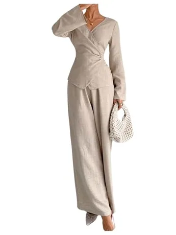 Long Sleeve Outfit Set, Apricot