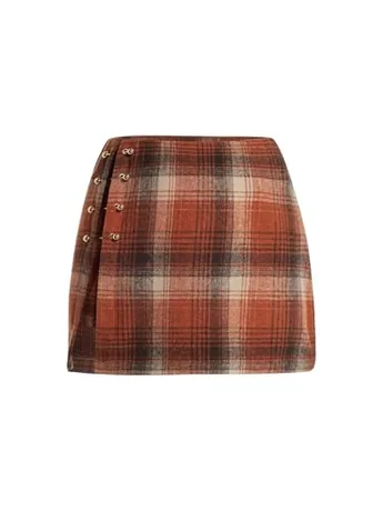 High Waisted Skirt, Orange