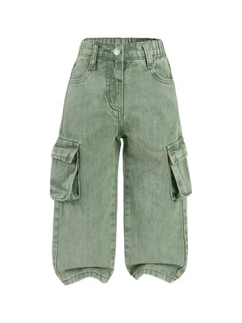 Denim Jeans, Green (4T)