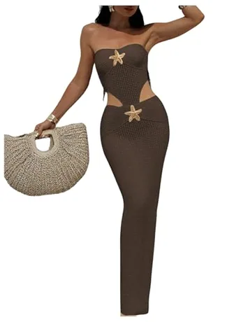 Maxi Bodycon Cover Up, Coffee