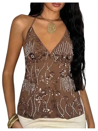Sequin Cami, Coffee