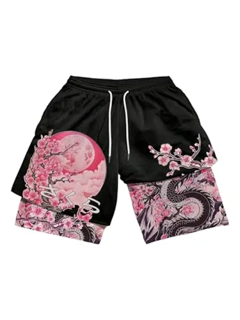 Graphic Shorts, Black (X-Large)