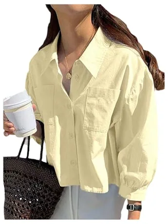 Long Sleeve Blouse, Yellow