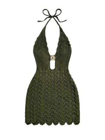 Knit Dress, Army Green