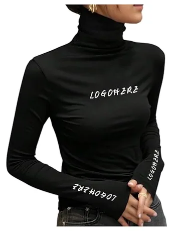Long Sleeve Graphic T-Shirt, Black