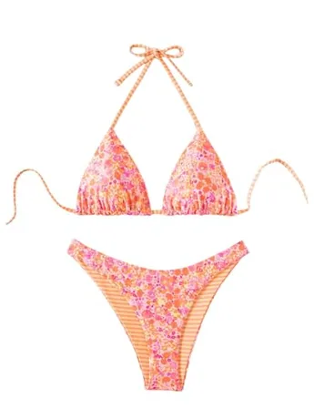 Floral Swimsuit, Multicolour (Small)
