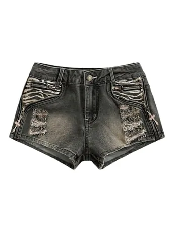 Mini Denim Jeans, Grey (Large)