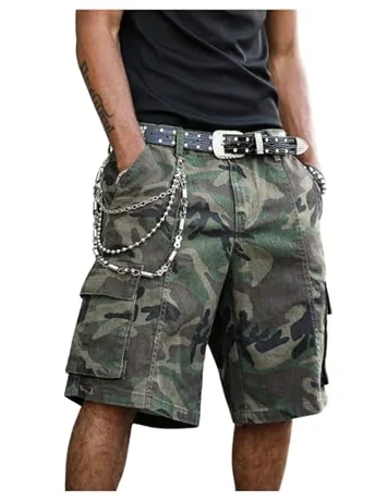 Denim Shorts, Army Green