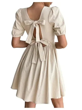 Ruffle Dress, Apricot