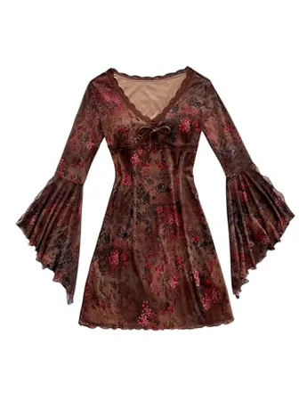 Mesh Dress, Red