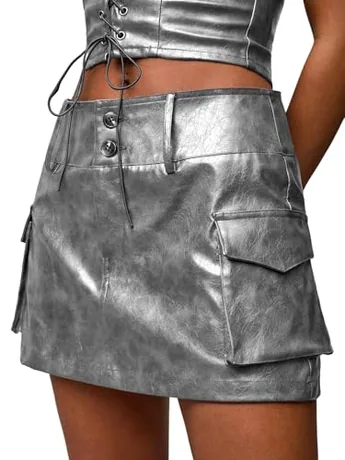 Mini Skirt, Grey (with pockets)