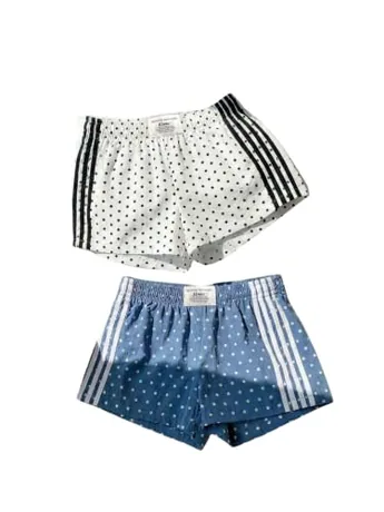 Striped Shorts, White