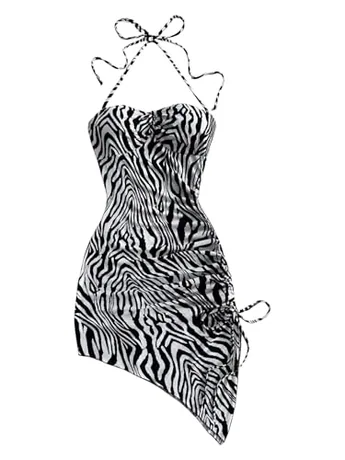Mini Bodycon Dress, Black (X-Small)