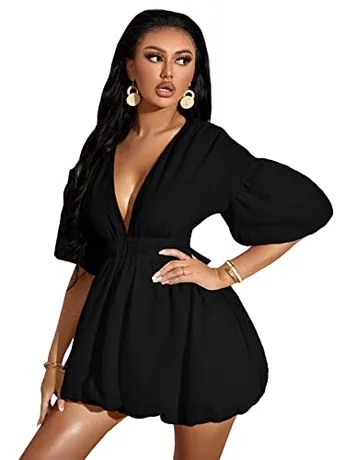 Ruffle Dress, Black (X-Large)