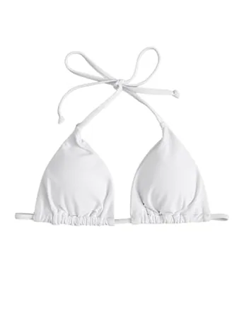 Halter Swimsuit, White (XX-Small)