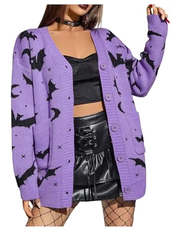 Graphic Knitwear, Purple (Medium)