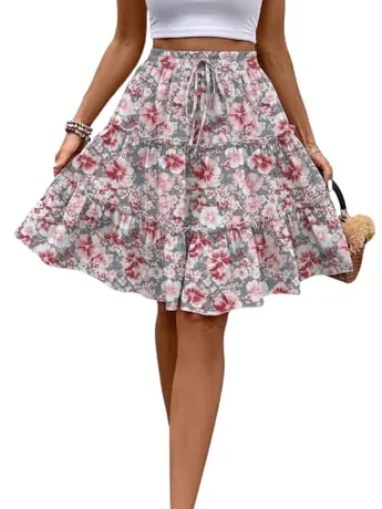 Floral Skirt, Multicolour (Large)