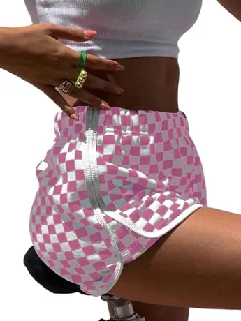 Plaid Shorts, Pink