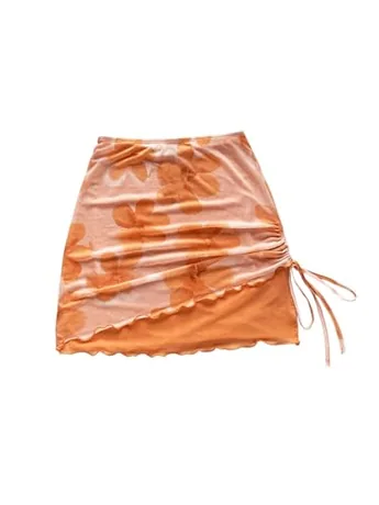 Mini Mesh Skirt, Orange (Small)