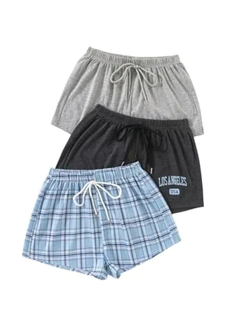 Plaid Sleep Set, Blue (Large)