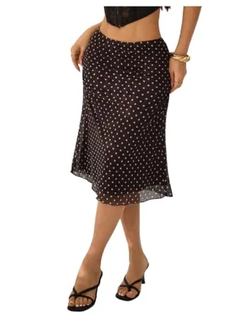 Petite Midi Mesh Skirt, Coffee