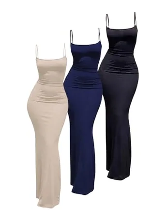 Maxi Bodycon Dress, Black