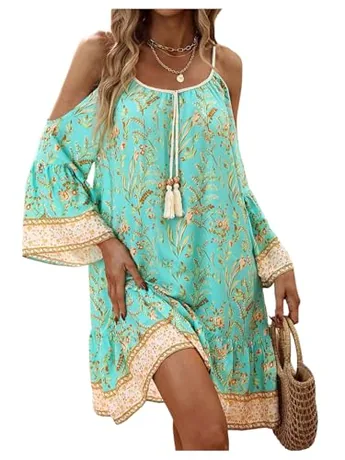 Floral Dress, Mint