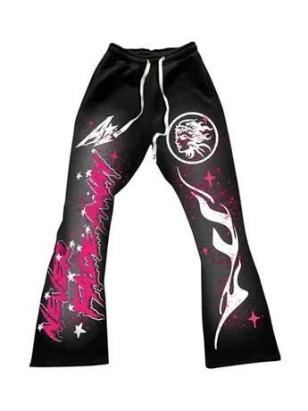 Graphic Leggings, Black