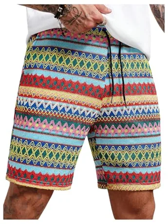 Striped Shorts, Multicolour (Medium)