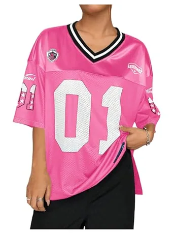 Plus Size Short Sleeve Graphic T-Shirt, Hot Pink