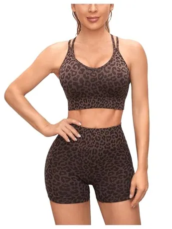 Mini Leopard Outfit Set, Coffee