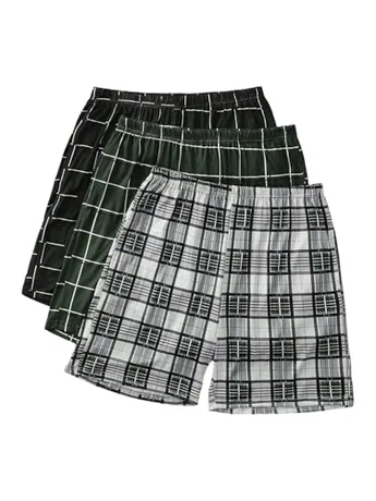 Plaid Sleep Set, Multicolour (XX-Large)